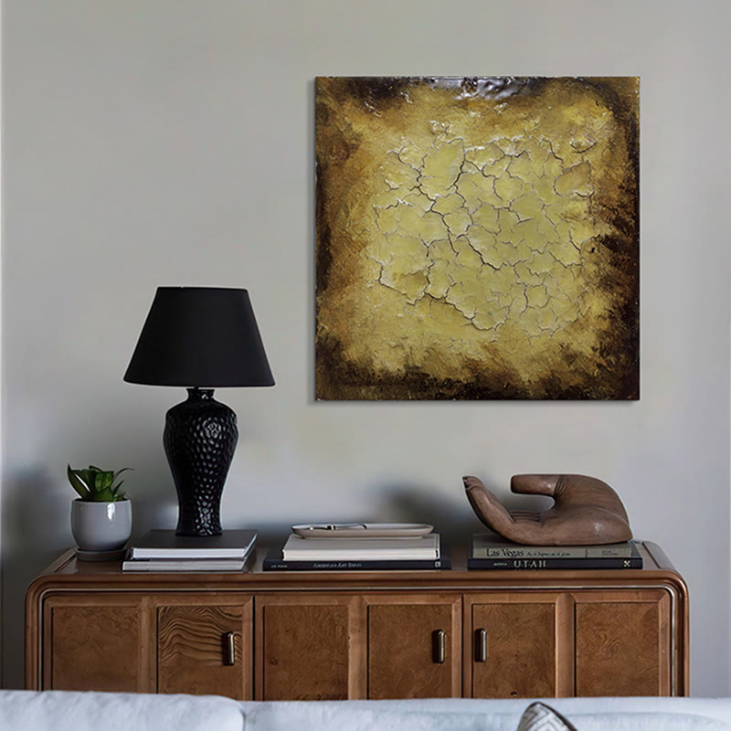 Crackle Hand-painted Texture Art Wall Hanging - image 9