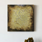Crackle Hand-painted Texture Art Wall Hanging - image 5