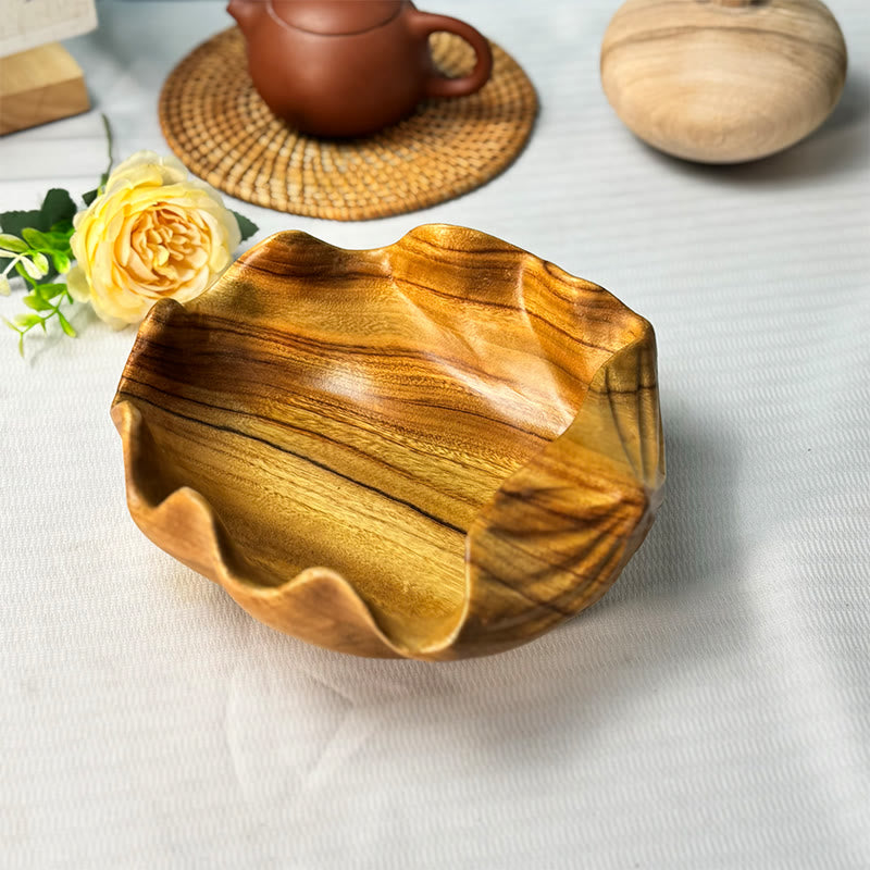 Wavy Wooden Fruit Tray - image 3