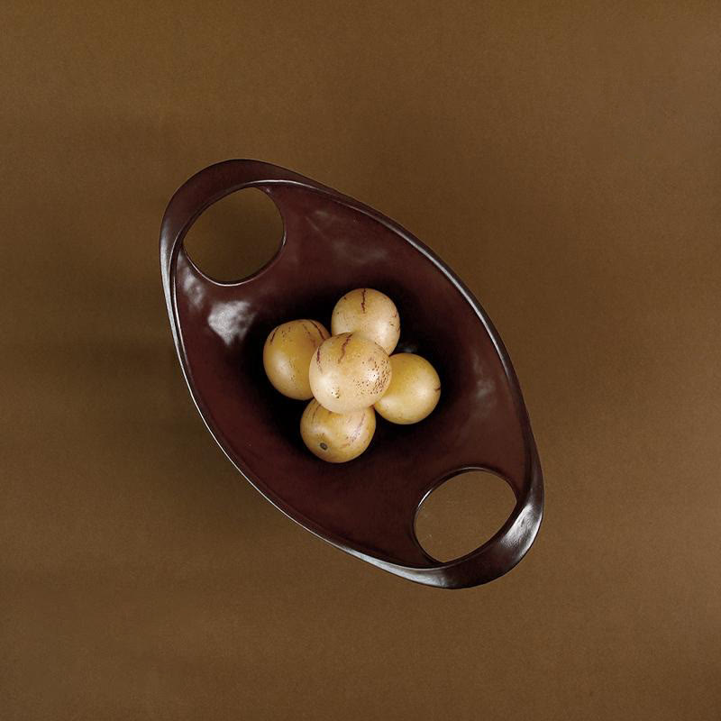 Vintage Ceramic Double-handle Fruit Tray - image 4