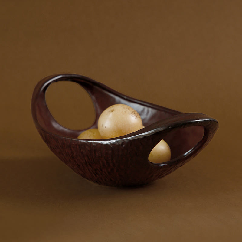 Vintage Ceramic Double-handle Fruit Tray - image 6