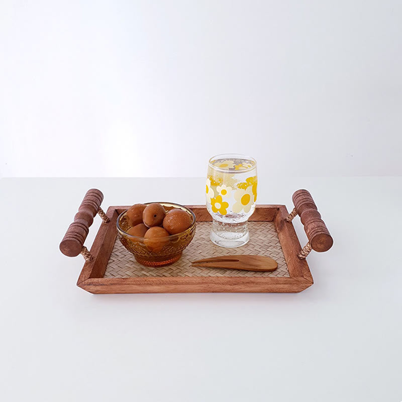 Double-handle Woven Tray - image 0