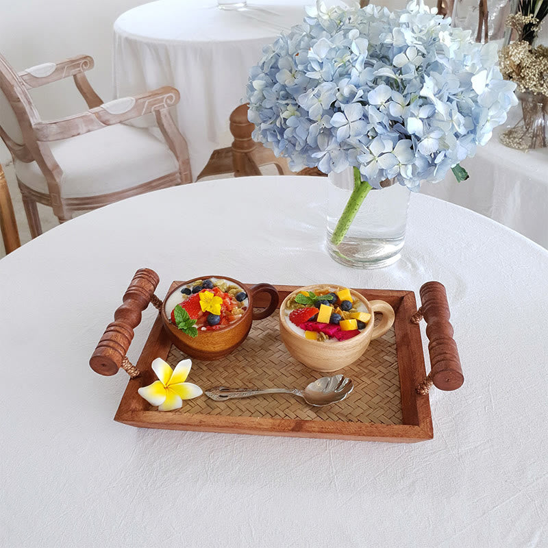 Double-handle Woven Tray - image 9