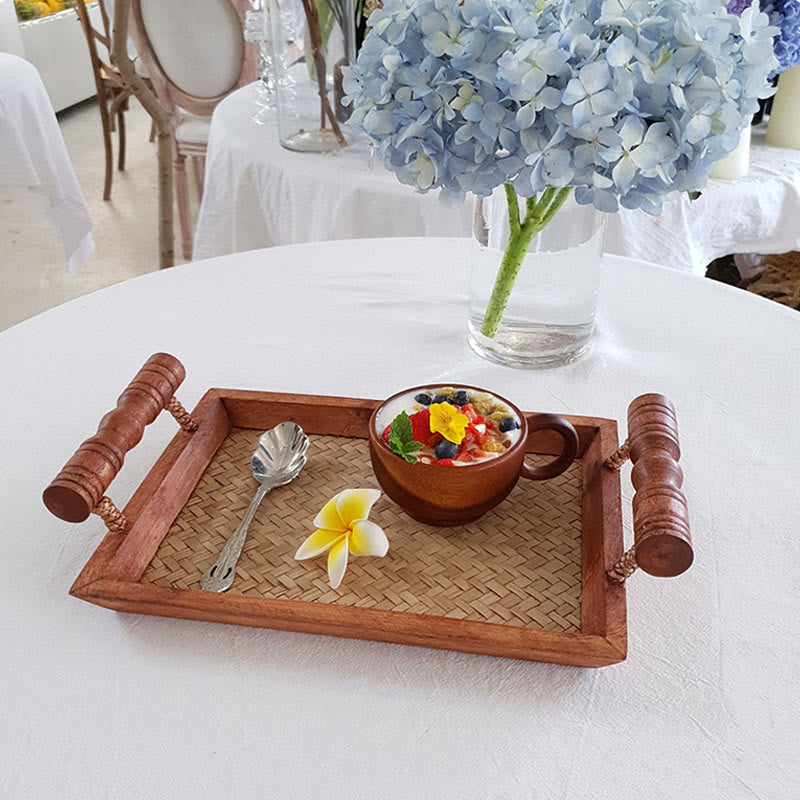 Double-handle Woven Tray - image 6