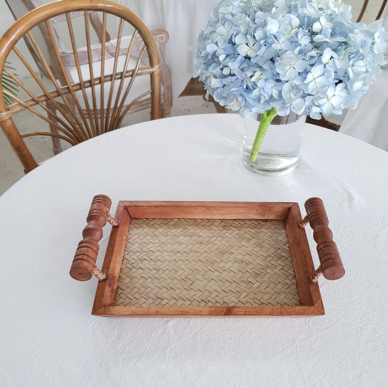 Double-handle Woven Tray - image 7