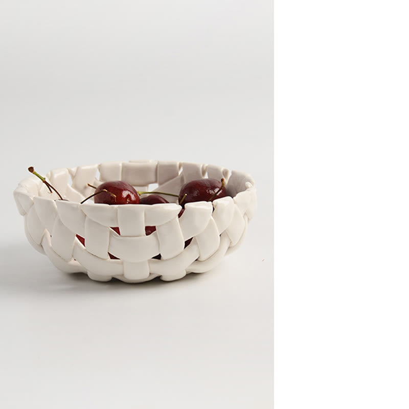 Ceramic Woven Design Storage Tray - image 4