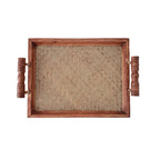 Double-handle Woven Tray - image 1
