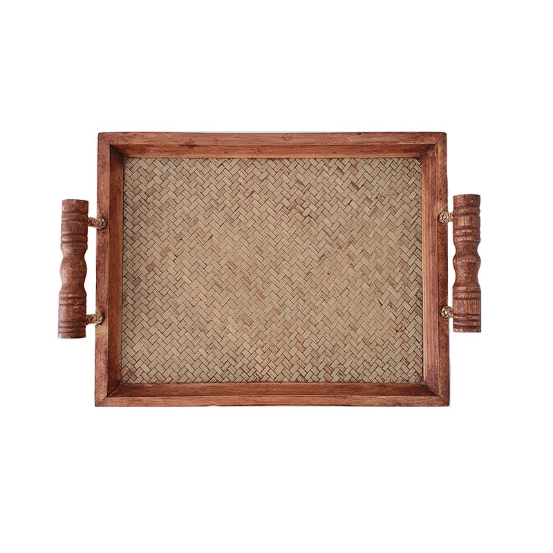 Double-handle Woven Tray - image 1