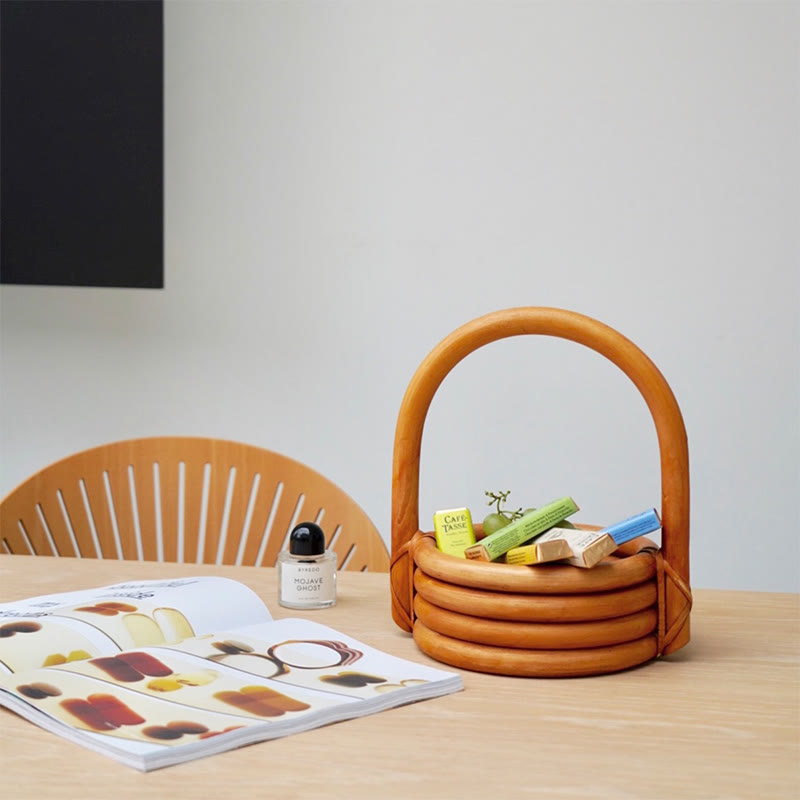 Rattan Arc-handle Fruit Basket - image 4