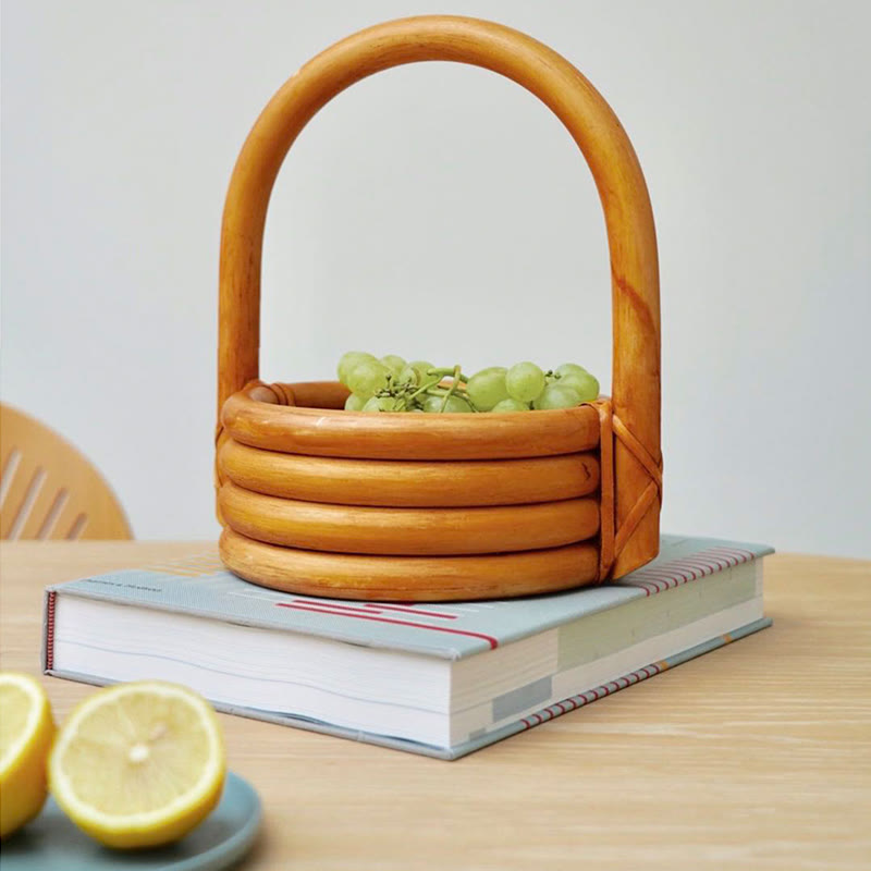 Rattan Arc-handle Fruit Basket - image 3