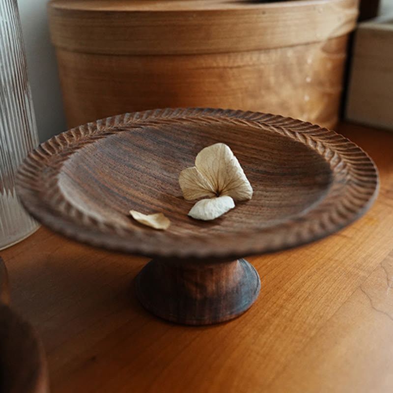 Elevated Vintage Wooden Tray - brown - image 1