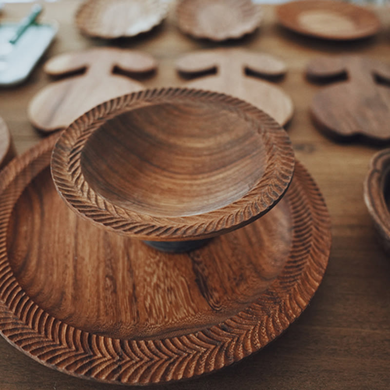 Elevated Vintage Wooden Tray - image 4