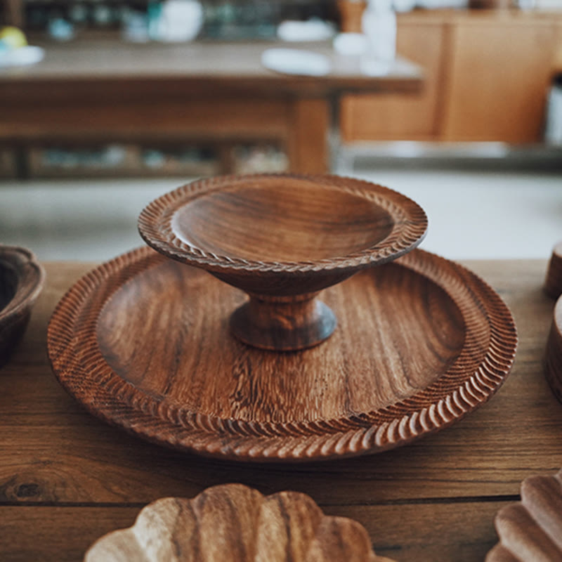Elevated Vintage Wooden Tray - image 2