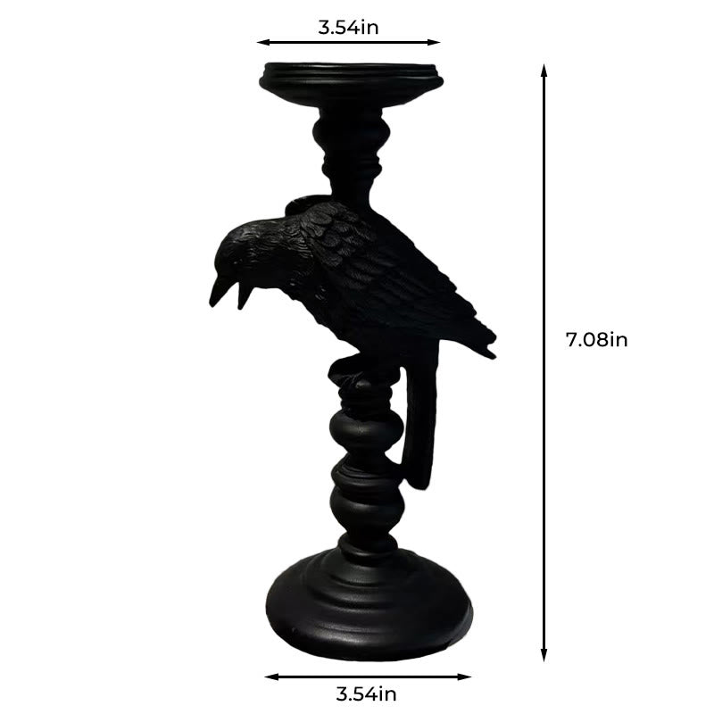 Black Gothic Style Crow-formed Candelabrum - image 5