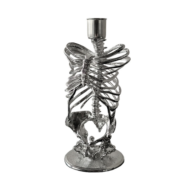 Mysterious Gothic Skull Candelabrum - image 1