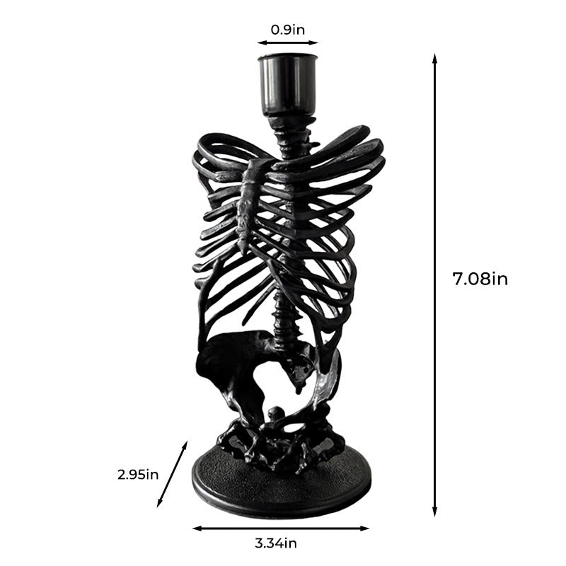 Mysterious Gothic Skull Candelabrum - image 12