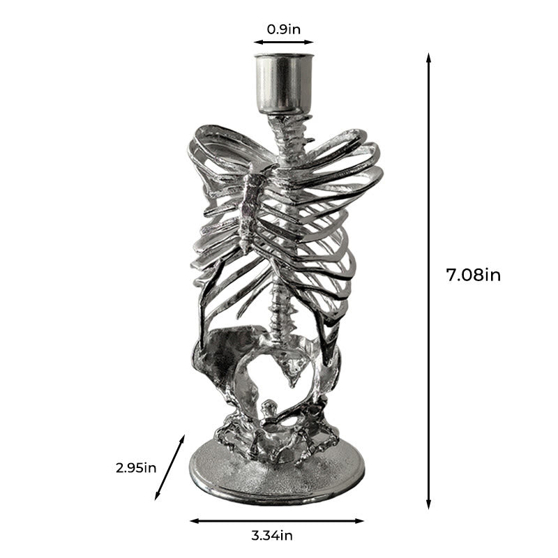 Mysterious Gothic Skull Candelabrum - image 11
