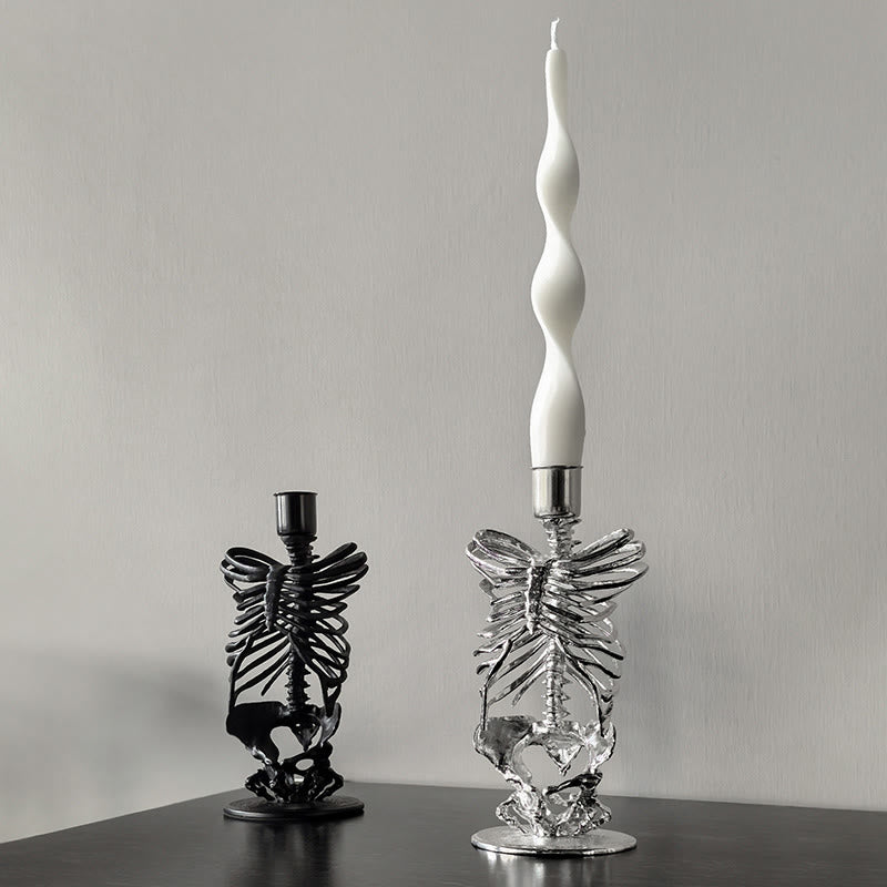 Mysterious Gothic Skull Candelabrum - image 5