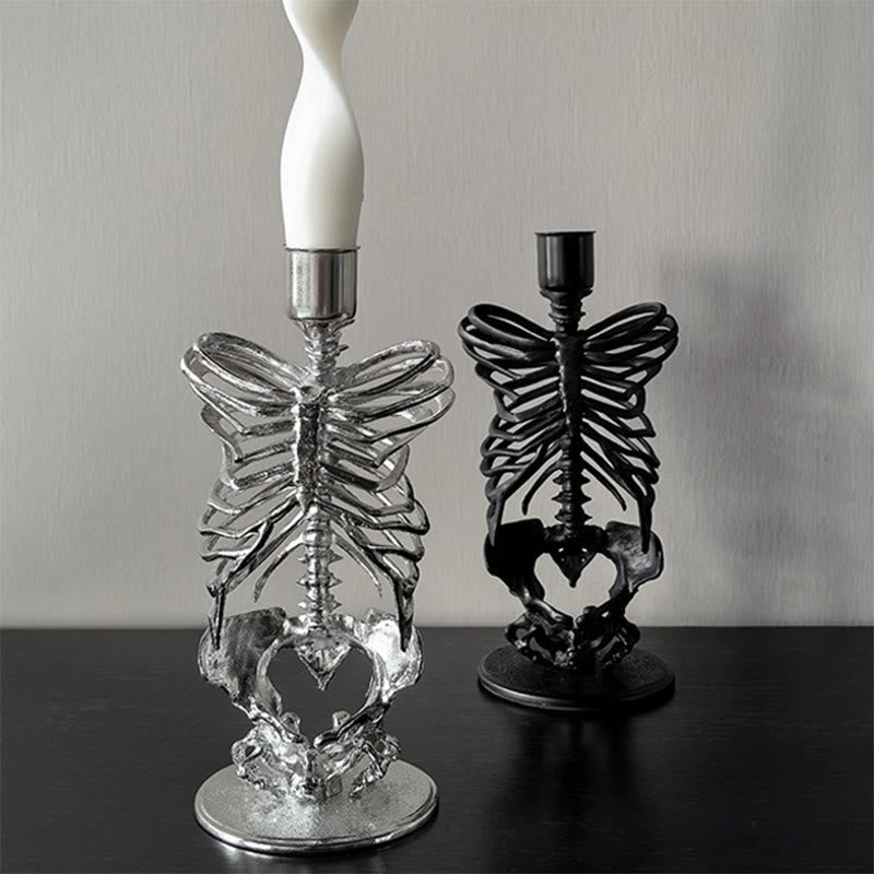 Mysterious Gothic Skull Candelabrum - image 8