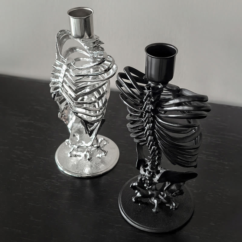 Mysterious Gothic Skull Candelabrum - image 1