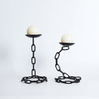 Chain Design Disc Candelabrum - image 0