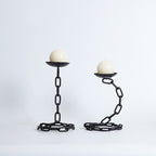 Chain Design Disc Candelabrum - image 6
