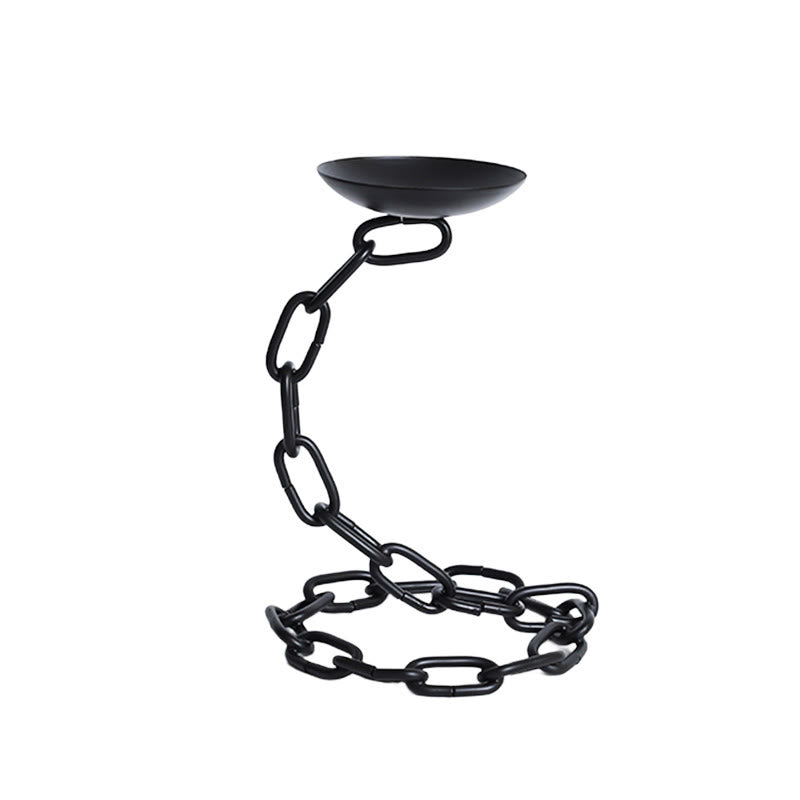 Chain Design Disc Candelabrum - image 3