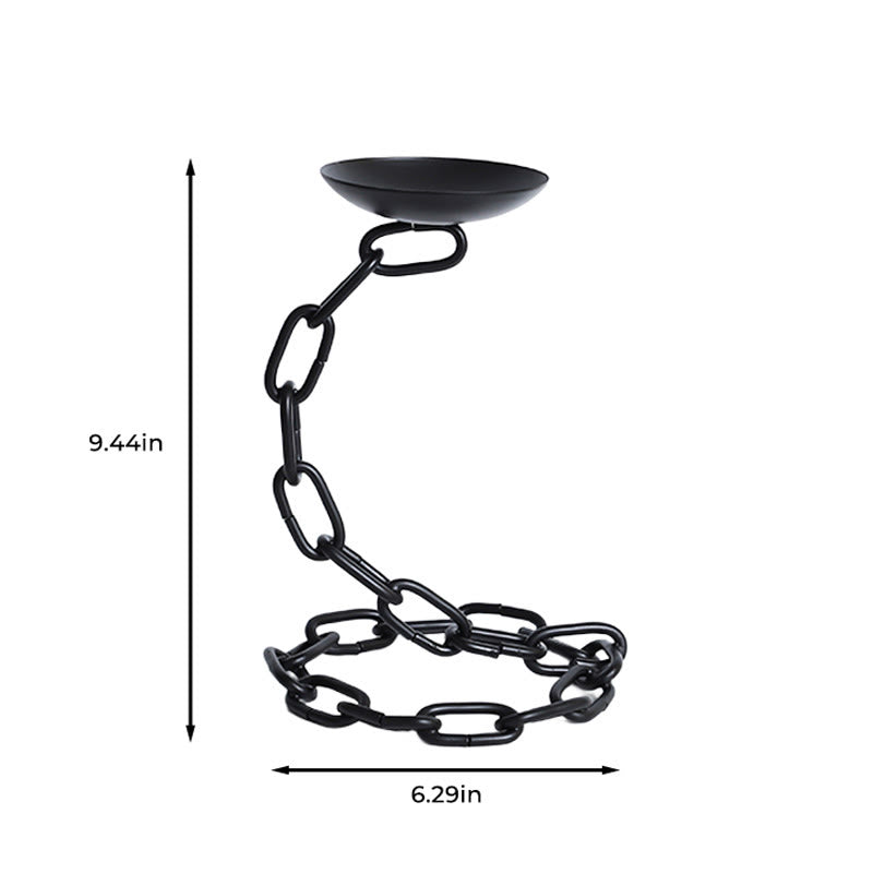 Chain Design Disc Candelabrum - image 7