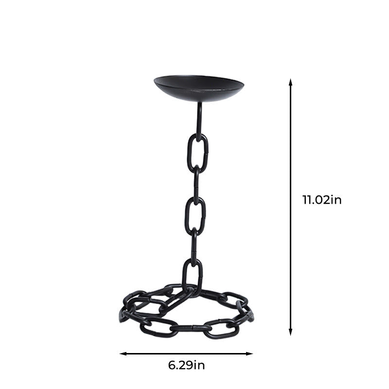 Chain Design Disc Candelabrum - image 9