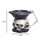 Halloween Skull Base Candle Holder - image 8