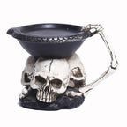 Halloween Skull Base Candle Holder - image 1