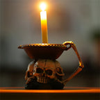 Halloween Skull Base Candle Holder - image 4