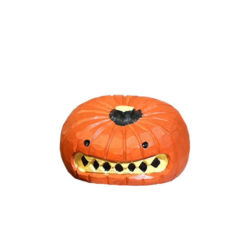 Exaggerated Expression Pumpkin Figurine Ornament - image 1