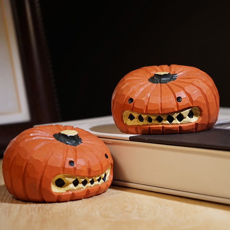 Exaggerated Expression Pumpkin Figurine Ornament - image 8