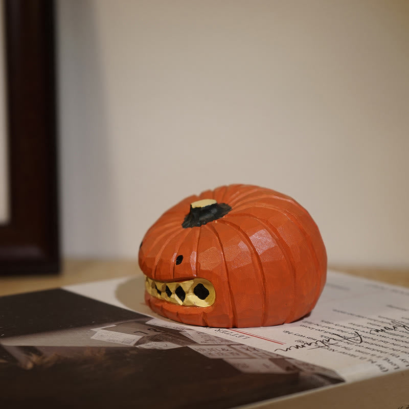 Exaggerated Expression Pumpkin Figurine Ornament - image 3