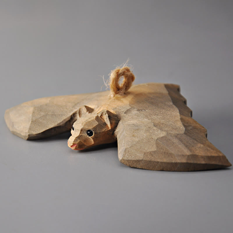 Khaki Soaring Bat Ornament - khaki - image 1