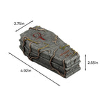 Halloween Coffin Ornament With Vine Design - image 7