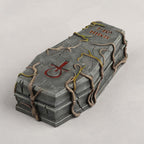 Halloween Coffin Ornament With Vine Design - image 5