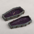 Halloween Coffin Ornament With Vine Design - image 3