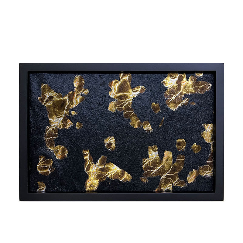 Black And Gold Horsehair Decorative Tray - image 1