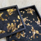 Black And Gold Horsehair Decorative Tray - image 5