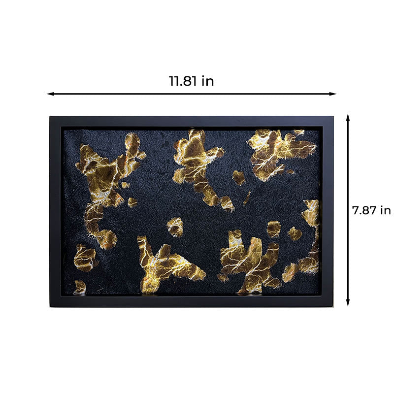 Black And Gold Horsehair Decorative Tray - image 8