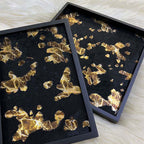 Black And Gold Horsehair Decorative Tray - image 3