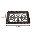 Lace Metal Tray With Glass Top - image 12