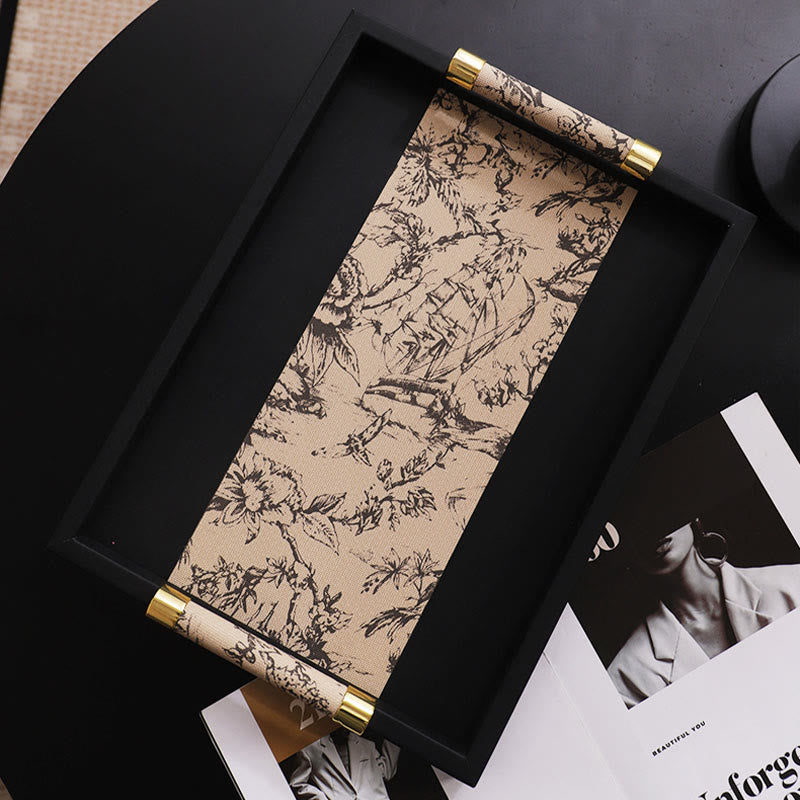 Vintage Printed Leather Tray - image 3