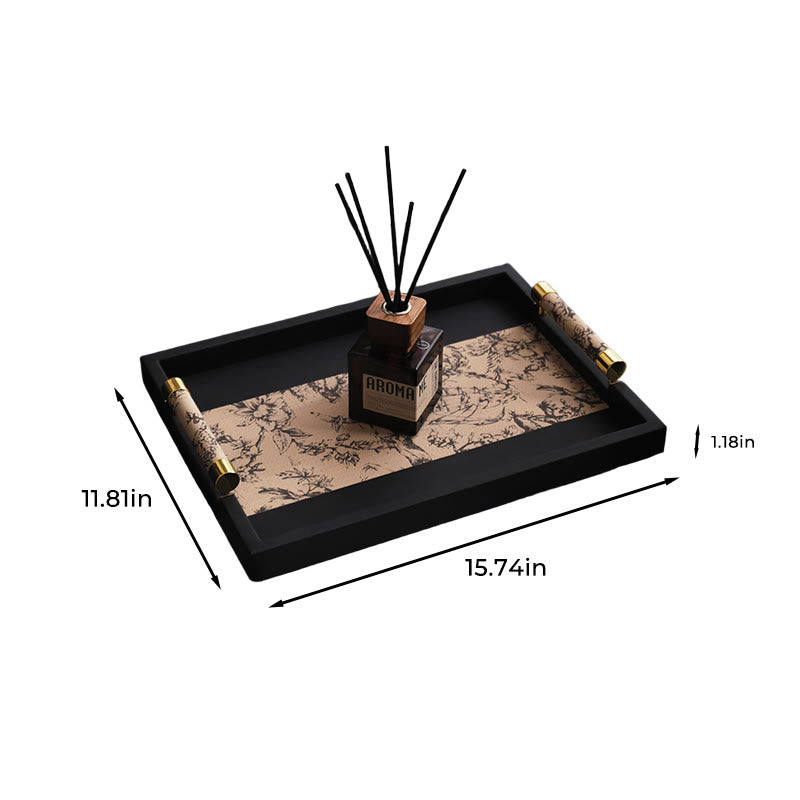 Vintage Printed Leather Tray - image 12