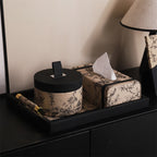 Vintage Printed Leather Tray - image 8