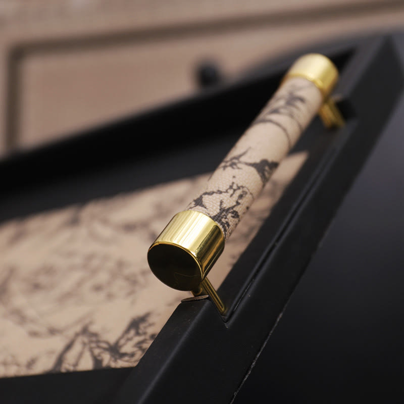 Vintage Printed Leather Tray - image 9