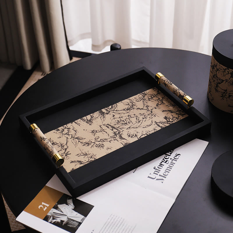 Vintage Printed Leather Tray - image 7