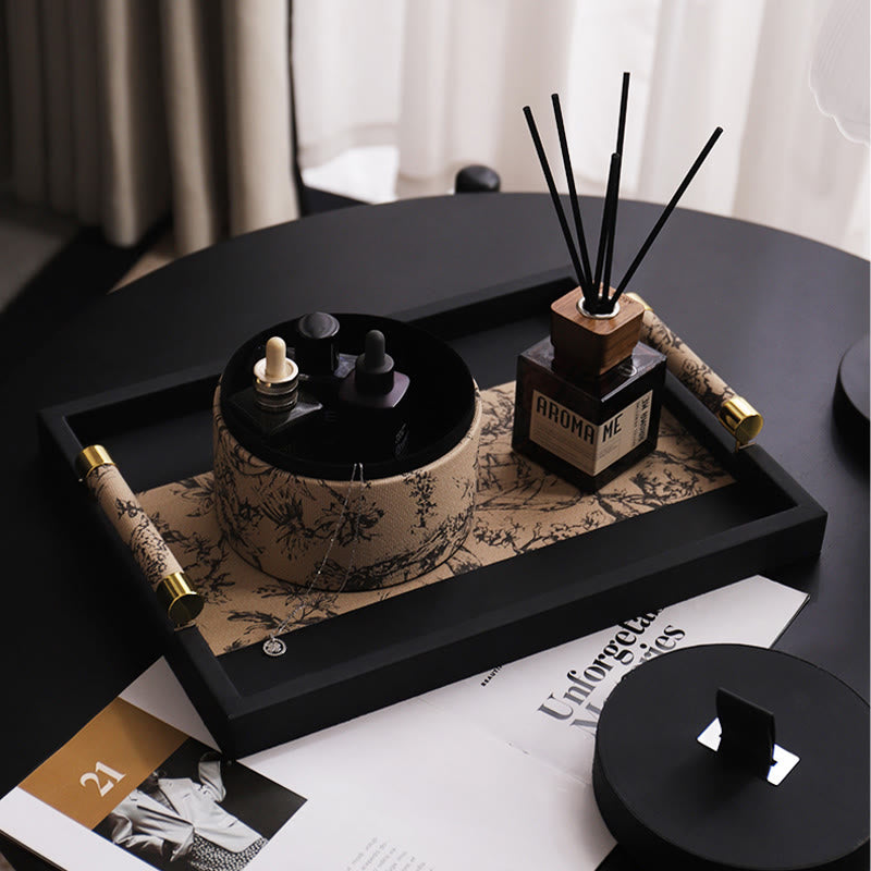 Vintage Printed Leather Tray - image 4